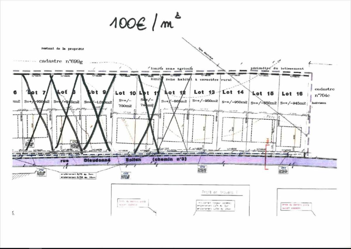 Terrain à vendre - Rue Dieudonné Bollen, 4300 Lantremange